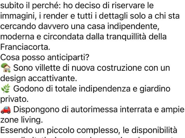 Villetta a schiera in vendita a Monticelli Brusati BS