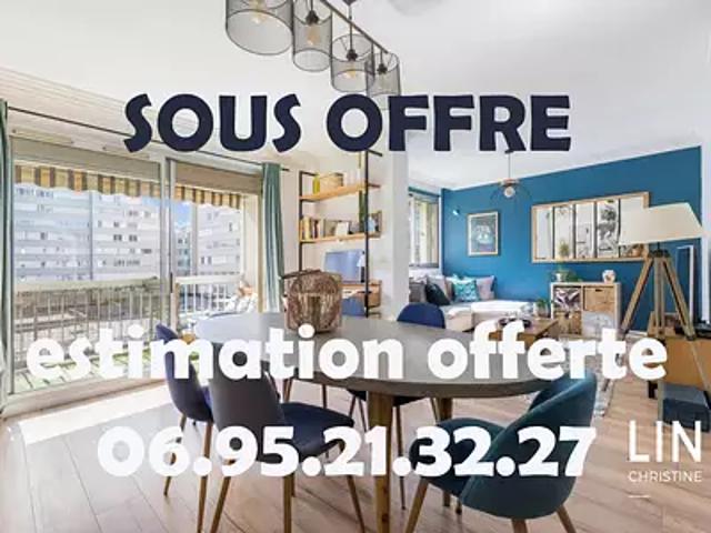 Villeurbanne 69100 Achat / Vente appartement 3 pièces t3 cave balcon
