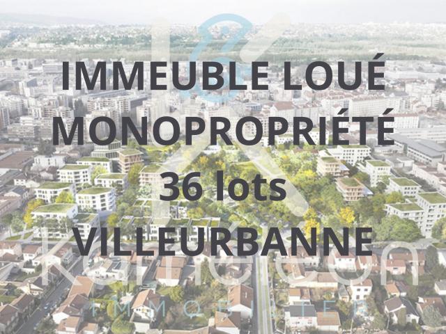 VILLEURBANNE IMMEUBLE DE RAPPORT EN MONOPROPRIÉTÉ 31 LOGEMENTS 5 COMMERCES ENVIRON 30 STATIONNEMENTS