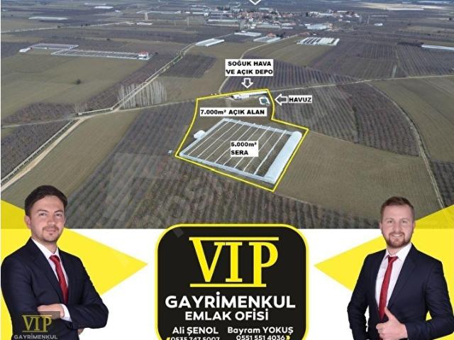 VIP GAYRİMENKUL' den Pirhasanlar Mah. 12.600 m SERA +EV+ ARDİYE