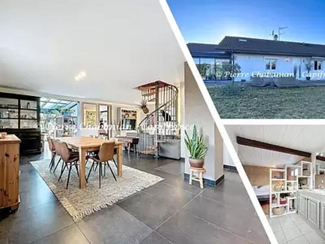 Viry 74580 Achat / Vente maison 7 pièces t7 piscine jardin