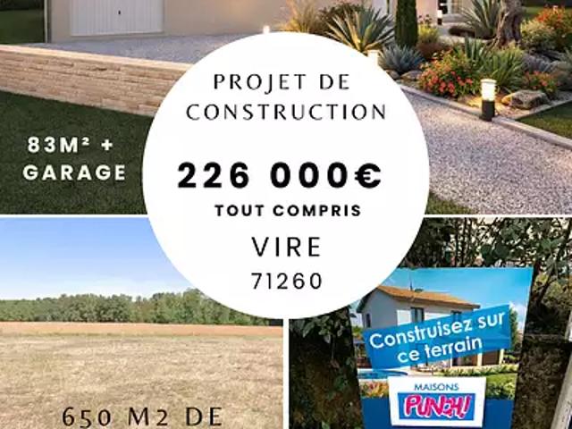 Viré 71260 Programme neuf maison neuf à vendre 4 pièces