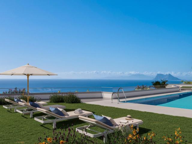 Vistas Al Mar Modernas casas adosadas de 3 4 dormitorios en. 119m² Manilva