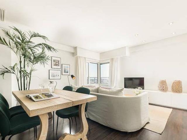 Vistas inmejorables desde este apartamento de dos habitación en Madrid