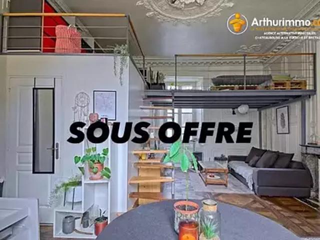 Vitré 35500 Achat / Vente appartement 1 pièce t1 cave