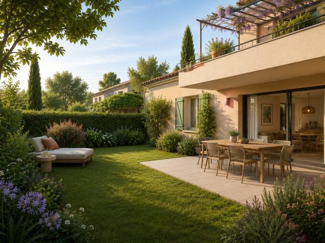 Vivez entre ville et nature dans ce T3 avec jardin à Aix en Provence 3 pièces, 70 m²
