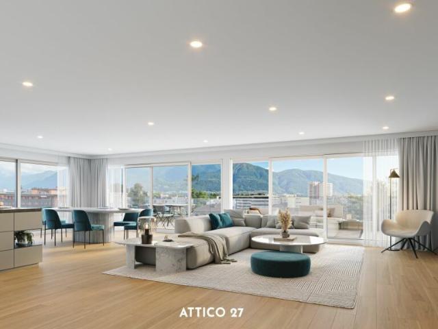 Vivi il lusso a Locarno Prestigioso attico 4.5 locali in centro auch Zweitwohnsitz