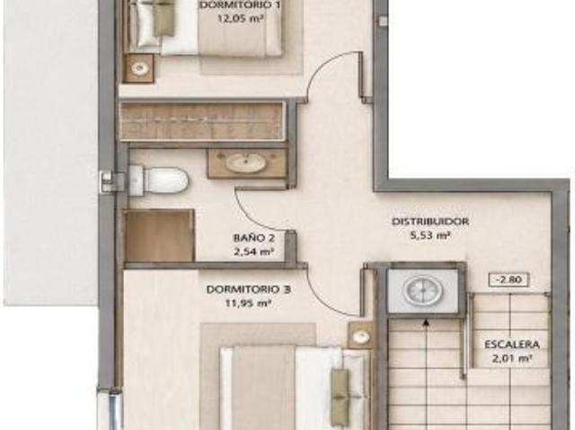 Vivienda TIPO DUPLEX con entrada independiente desde la calle