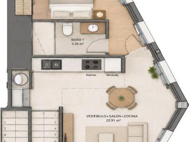 Vivienda TIPO DUPLEX con entrada independiente desde la calle