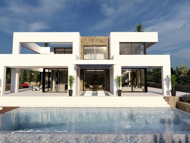 Vivienda unifamiliar en construcción con sótano y piscina en. 0m² Benissa