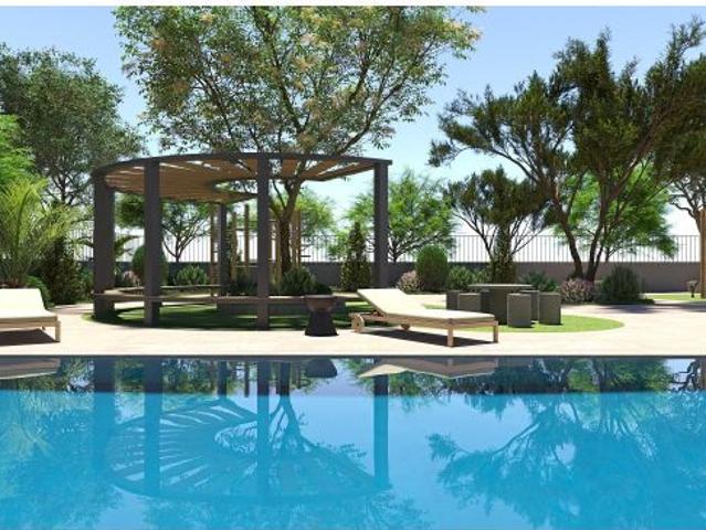 Vivienda A Escalera III Planta Primera con jardines y piscina en zonas comunes, con terraza y balcón
