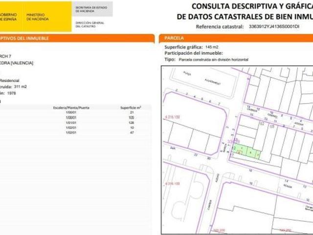 VIVIENDA EN VENTA LA SAFOR VALENCIA