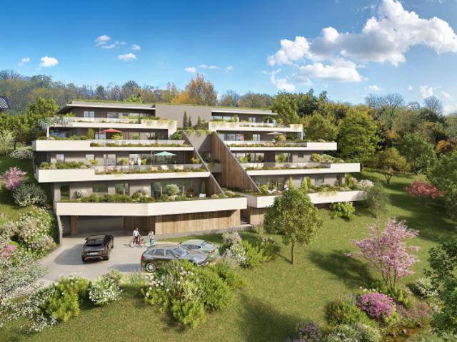 Viviers du lac, T4 dans résidence neuve vue lac