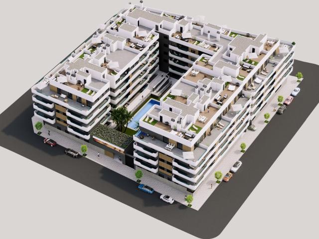 Vivir el estilo de vida Mediterráneo en un nuevo complejo de. 127m² Santa Pola