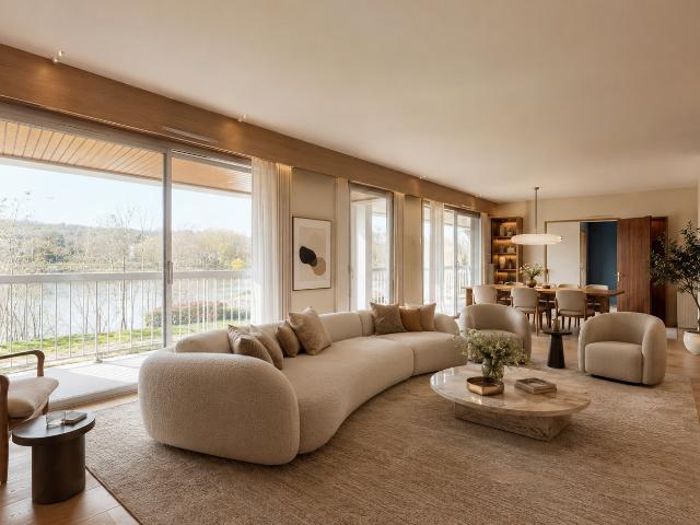 Vivre entre Seine et nature Grand appartement familial avec vue panoramique