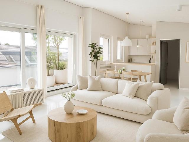 Von PRIVAT LUXUS Penthouse Pure White am Benrather Schloss