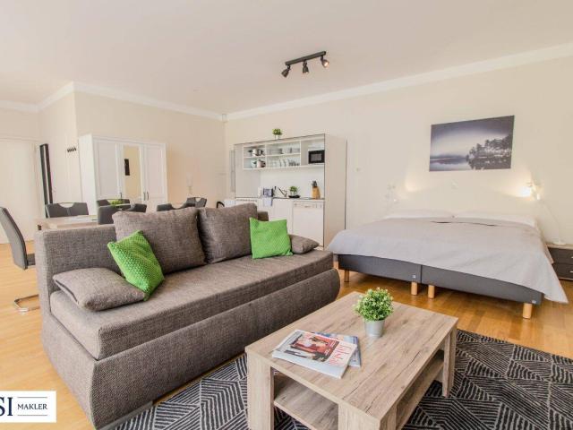 Vollmöbliertes 2 Zimmer Apartment als Ferienwohnung oder Bürofläche geeignet in Top Lage des 7. Bezirks mit hofseitiger Terrasse