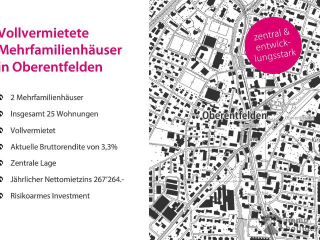 Vollvermietete Mehrfamilienhauser in Oberentfelden