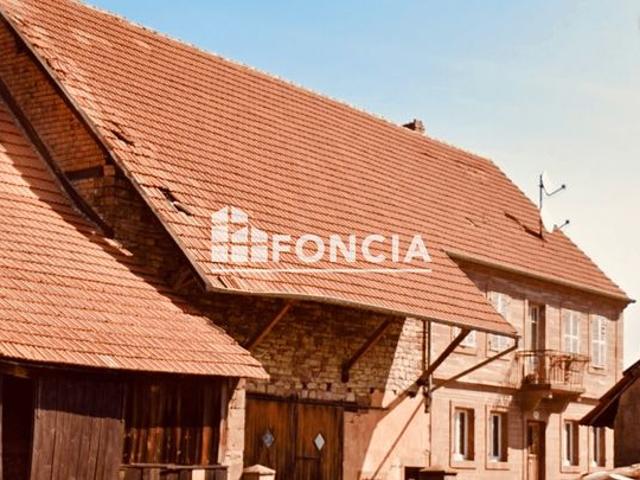 Vosges du nord Schoenbourg – Fort potentiel: maison et grange attenante à rénover sur 11,65 ares
