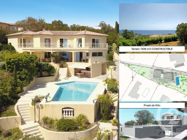 Opportunité rare: Villa + 1 Terrain constructible. Votre ag. 330m² Les issambres