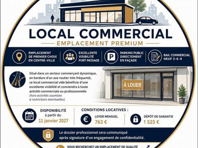 Votre futur local professionnel vous attend. Saisissez cette opportunité !