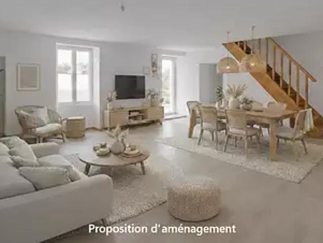 Vouzailles 86170 Achat / Vente maison 7 pièces t7 au dernier étage parking