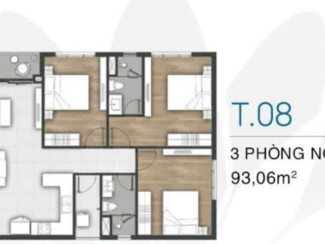 VUNG TAU PEARL Căn hộ 3 phòng ngủ view biển giá giảm chỉ còn 3,8 tỷ căn 93m2