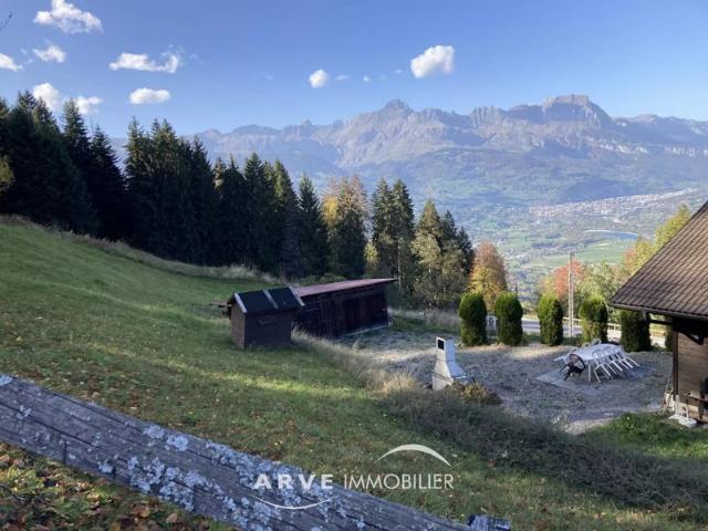 Vue Mont Blanc, les Aravis, les Fiz