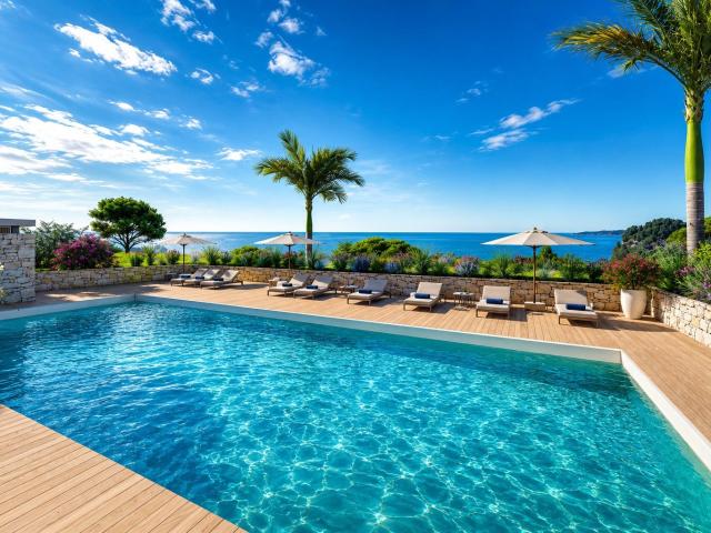Vue mer, vie au jardin et plage à 200 m — Sainte Maxime 82m² Sainte Maxime