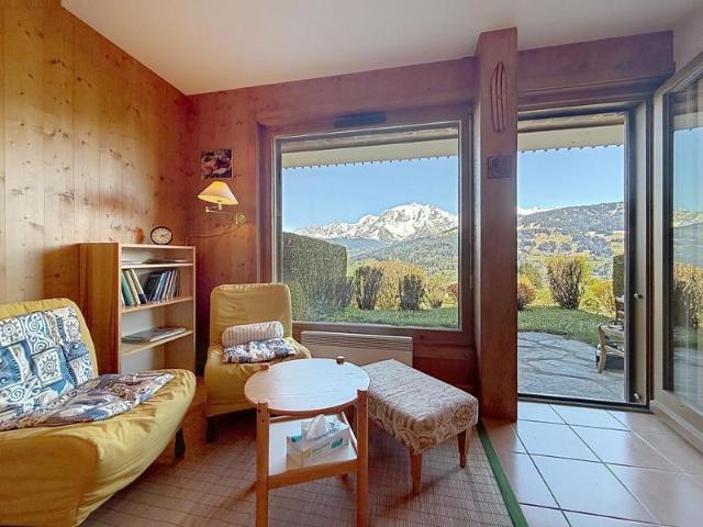 Vue panoramique sur le Mont Blanc, localisation, environnement calme