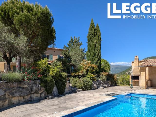 Vue panoramique, piscine privée et potentiel familial au cœur de la Drôme Provençale près de Nyons
