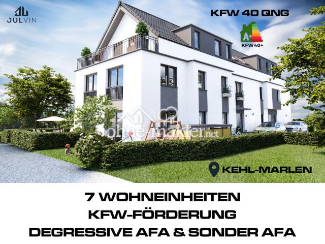 W07: 3 Zimmer Wohnung | Neubau 2026 | KFW40 QNG | 5% Degressive Afa | 5% Sonderabschreibung