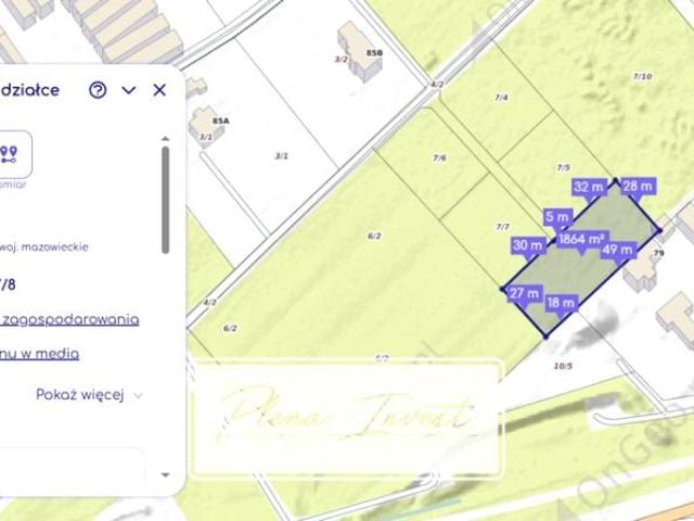 Wał Zawadowski 1 864 m², Warszawa