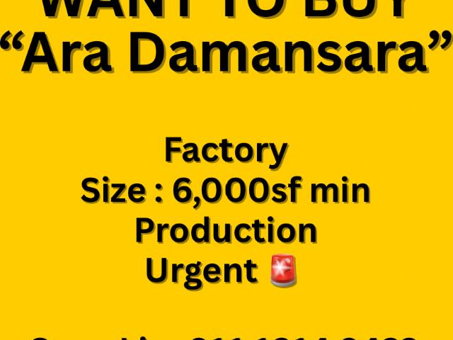 WANT TO BUY Ara Damansara FACTORY ☎️☎️☎️ Owner call me