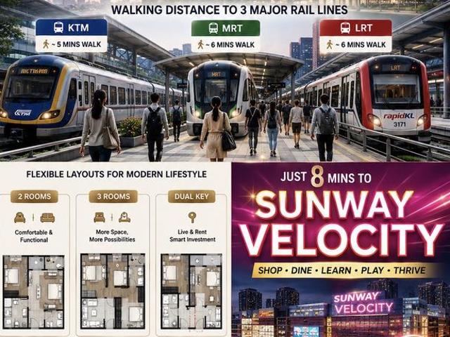 Walk to MRT LRT KTM 3xxK Full Furnish 23 Rooms Cheras KL