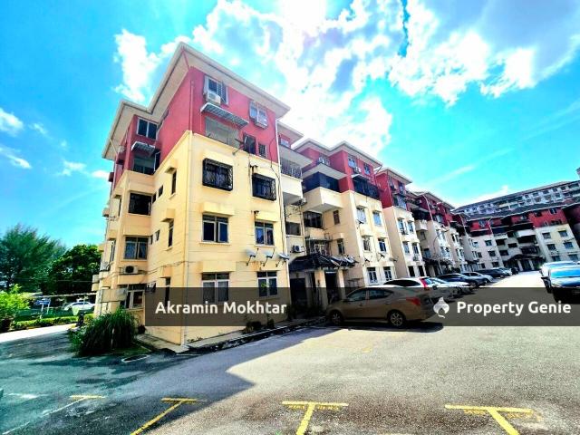 WALKING DISTANCE TO MRT, RENOVATED, PARTIALLY FURNISHED & 2 PARKING | DUPLEX Unit Tulip Apartment Pandan Indah, KL