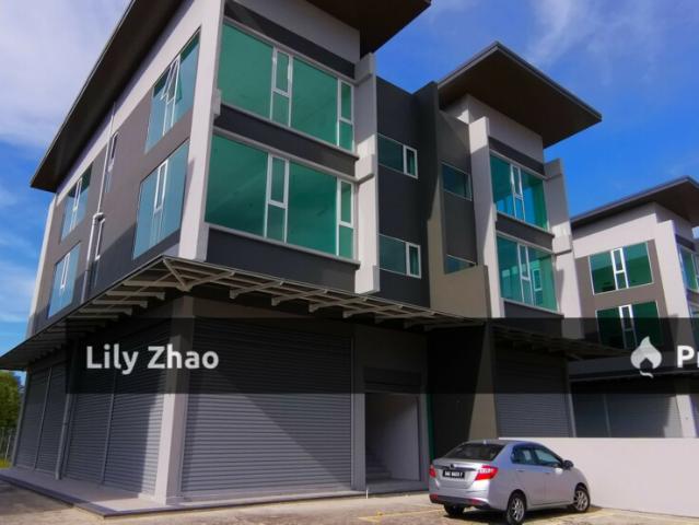 ANGCO Industrial Park 3 Storey Semi D Warehouse cum Office for Sale, OC Obtained with Road Frontage