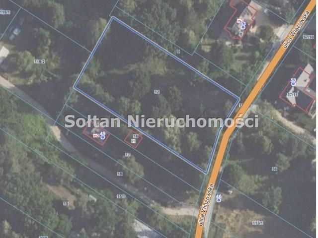 Działka 2394 m² przy lesie w Wawrze, Wiązowska