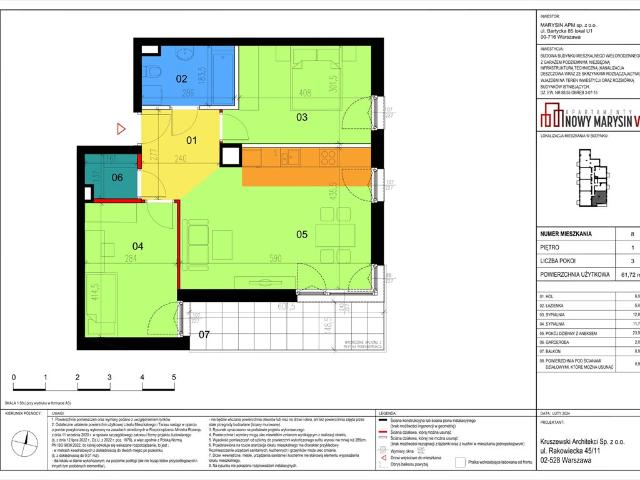 Warszawa, Wawer, Bluszczowa, 61,72 m2