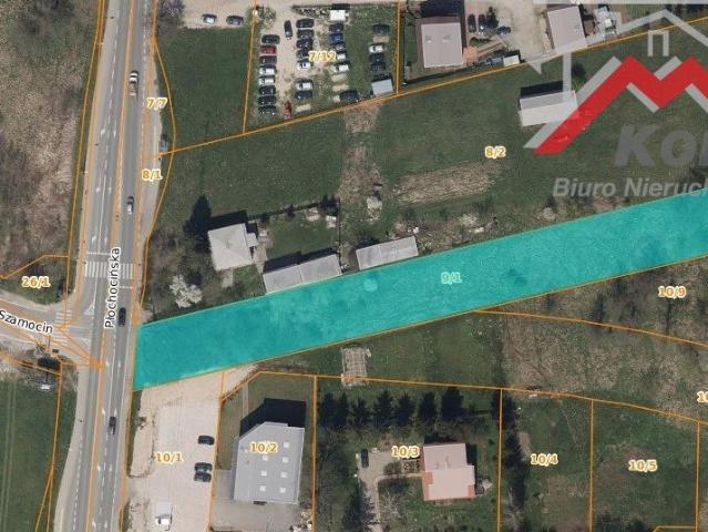 Działka budowlana 2871 m² z mediami, świetna komunikacja