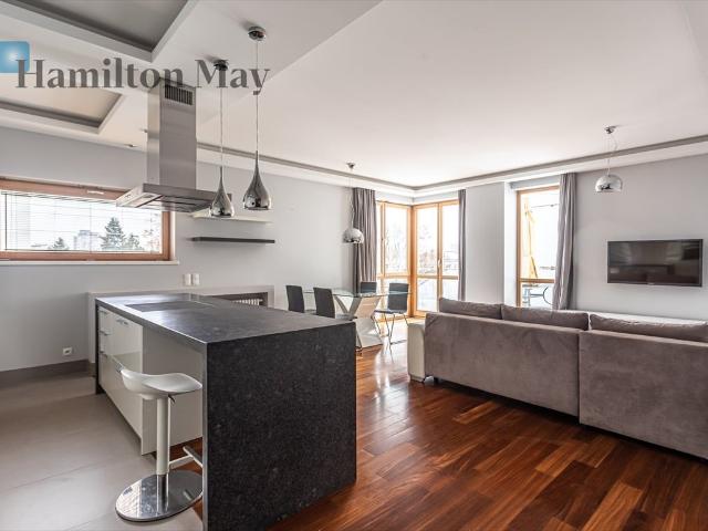 Luksusowy apartament 92 m2 z tarasem i garażem w Mokotowie