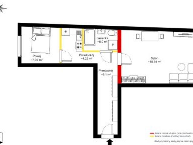 Warszawa, Praga Południe, ul. Międzyborska, 41 m² Mieszkanie