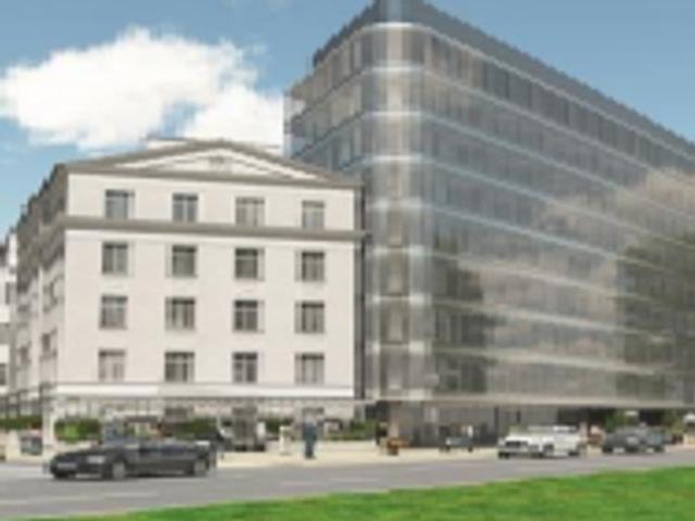 Warszawa, śródmieście, progi kamienica biurowa