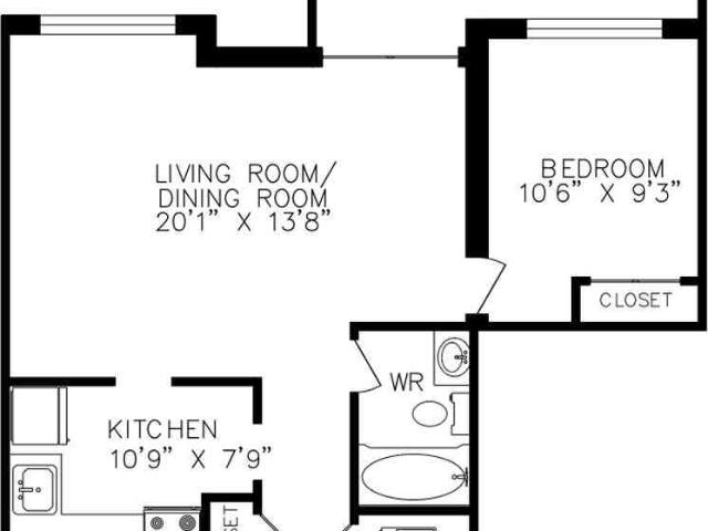 Waterford 1 Bedroom Apartment for Rent at 1241 Kilborn Pl, Ottawa, ON K1H 1A5 Alta Vista