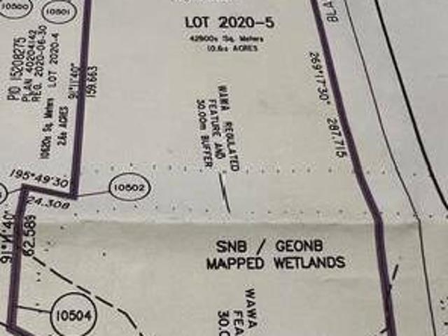 Waterfront lot