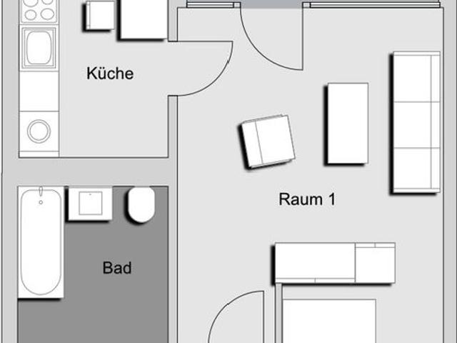 WBS für ältere Menschen* 1 Zimmer Wohnung in Berlin Gropiusstadt
