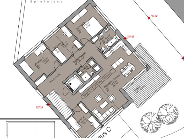 Wg. C 4.1 Dachwohnung mit traumhafter Aussicht!