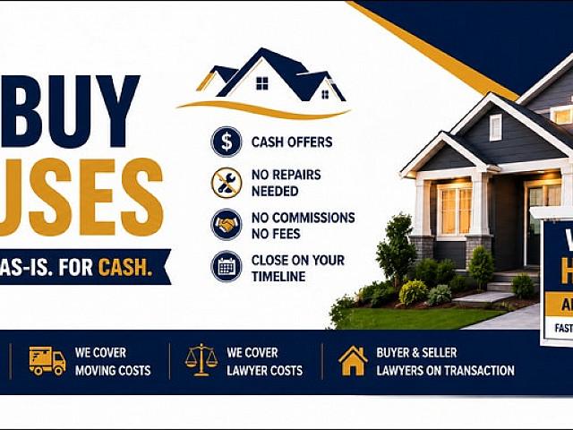 We Buy Houses For Cash | Any Condition | No Commissions