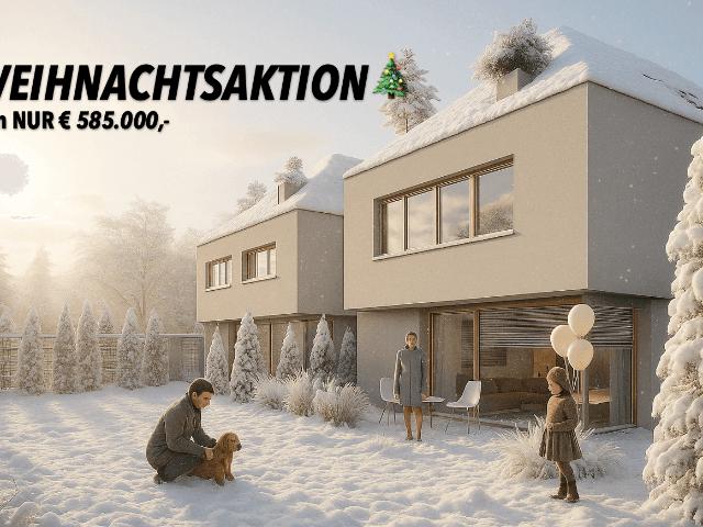 WEIHNACHTSAKTION* Architektenhäuser auf Eigengrund BAUBEGINN ERFOLGT U Bahn LEOPOLDAU Nähe
