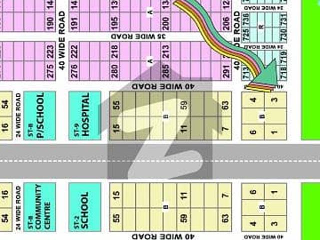 West Open 400 Square Yard Plot Sale In Block 4 Saadi Garden Scheme 33 Karachi 40 Feet Road